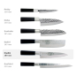 Preview: Gyuto Knife (Carving Knife) Hammered Style, Stainless Steel, Blade 18 cm, Item No. 16604