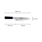 Preview: Gyuto Knife (Carving Knife) Hammered Style, Stainless Steel, Blade 18 cm, Item No. 16604