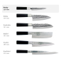 Preview: Petty Knife (Vegetable Knife) Hammered Style, Stainless Steel, Blade 12 cm, Item No. 16605
