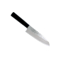 Preview: Santoku Knife (All-Purpose Knife) Hammered Style, Stainless Steel, Blade 16.5 cm, Item No. 16606