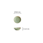 Preview: Oval Sauce Dish Vert Sauge Green, Stoneware, 8.3 × 2.3 cm, Item No. 16662