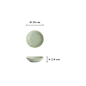 Preview: Sauce Bowl Vert Sauge Green, Stoneware, Ø 9.9 × 2.5 cm, Item No. 16663