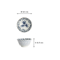 Preview: Schale Flora Japonica Maple Blau/Weiß, Porzellan, Ø 12 × 6,3 cm, 300 ml, Art.-Nr. 16697