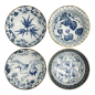Preview: Bowl Set Flora Japonica Blue/White, Porcelain, Ø 14.8 × 7 cm, 500 ml, Item No. 16705