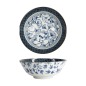 Preview: Tokyo Design Studio Nudelschale Flora Japonica Ginkgo Weiß/Blau, Porzellan, Ø 20,3 × 8 cm, 1 l