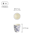 Preview: TDS, Tea Cup Set Flora Japonica Blue, 4 pcs., Porcelain, Ø 6.7 × 7.7 cm, 170 ml, Item No. 16728