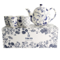 Preview: Tokyo Design Studio Teapot with 4 Tea Cups Flora Japonica Blue/White, 5 pcs., Porcelain, 1.3 l