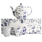 Preview: Teapot with 4 Tea Cups Flora Japonica Blue/White, 5 pcs., Porcelain, 1.3 l, Item No. 16733