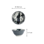 Preview: Rice Bowl Asakusa Ninja White/Red/Black, Porcelain, Ø 14.8 × 7 cm, 550 ml, Item No. 16855