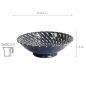 Preview: TDS, Noodle Bowl, Mixed Bowls Ohachi, Blue, Ø25.4x7.8cm 1600ml, Item No. 16867