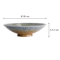 Preview: Schale Mino Yaki, Keramik, Ø 28 × 7,7 cm, 1,8 l, Art.-Nr. 16892
