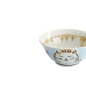 Preview: Rice Bowl Fuku Cat Neko Kawaii Blue, Porcelain, Ø 15 × 7 cm, 500 ml, Item No. 16899