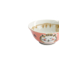 Preview: Rice Bowl Fuku Cat Neko Kawaii Red, Porcelain, Ø 15 × 7 cm, 500 ml, Item No. 16900