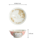 Preview: Rice Bowl Fuku Cat Neko Kawaii Red, Porcelain, Ø 20.3 × 8 cm, 1 l, Item No. 16904
