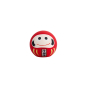 Preview: TDS, Lucky Charm Daruma, Decoration, Red, Ø 6x6x6cm - Item No.16912