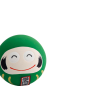 Preview: TDS, Lucky Charm Daruma, Decoration, Green, Ø 6x6x6cm - Item No.16914