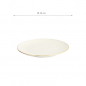 Preview: TDS, Plate, Nippon White, Lines, Ø 15 x 2 cm - Item No. 16962