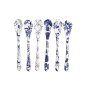 Preview: Spoon Set Flora Japonica Blue/White, 6 pcs., Porcelain, 13 cm, Item No. 16970