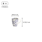 Preview: Mug Set Flora Japonica Blue in a gift box, 4 pcs., Porcelain, Ø 8.5 × 10.2 cm, 380 ml, Item No. 16975