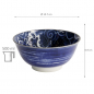 Preview: TDS, Japonism, Bowl, Blue, Ø 15 x 7 cm, Carp, Item No: 17106