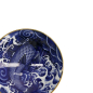Preview: Schale Japonism Carp Blau, Porzellan, Ø 25,2 × 7,7 cm, 1,6 l, Art.-Nr. 17108