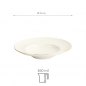 Preview: TDS, Pasta Plate, Nippon White, Stars, Ø 21 x 8 cm 160 ml, Item Nr. 17142