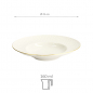 Preview: TDS, Pasta Plate, Nippon White, Stripes, Ø 21 x 8 cm 160 ml, Item Nr. 17144