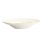 Preview: TDS, Pasta Plate, Nippon White, Lines, Ø 25.8 x 5 cm 300 ml - Item No. 17147