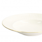 Preview: TDS, Pasta Plate, Nippon White, Lines, Ø 25.8 x 5 cm 300 ml - Item No. 17147