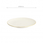 Preview: TDS, Plate, Nippon White, Lines, Ø 16.5 cm - Item No. 17156