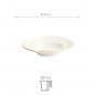 Preview: TDS, Pasta Plate, Nippon White, Stripes, Ø 13 cm 50 ml - Item No. 17276