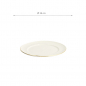 Preview: TDS, Plate, Nippon White, Lines, Ø 16 cm - Item No. 17280