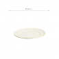 Preview: TDS, Plate, Nippon White, Stripes, Ø 16 cm - Item No. 17281