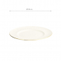 Preview: TDS, Plate, Nippon White, Lines, Ø 23 cm - Item No. 17284