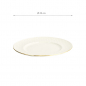 Preview: TDS, Plate, Nippon White, Stripes, Ø 23 cm - Item No. 17285