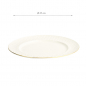 Preview: TDS, Plate, Nippon White, Stripes, Ø 27 cm - Item No. 17289