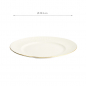 Preview: TDS, Plate, Nippon White, Lines, Ø 29.5 cm - Item No. 17292