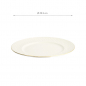 Preview: TDS, Plate, Nippon White, Stripes, Ø 29.5 cm - Item No. 17293