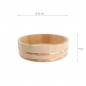 Preview: Ø 33x9cm Wood Sushi Hangiri w/Copper Hoop Japan Made at g-HoReCa (picture 4 of 4)