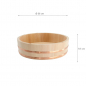 Preview: Ø 36x9.5cm Wood Sushi Hangiri w/Copper Hoop Japan Made at g-HoReCa (picture 4 of 4)