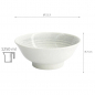 Preview: TDS, Ramen Bowl, Mixed Bowls, Masamura Seikaiha White, Ø 21.3 x 8.7 cm 1250 ml - Item No. 17436