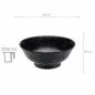 Preview: TDS, Ramen Schale, Mixed Bowls, Masamura Seikaiha Black, Ø 21,3 x 8,7 cm 1250 ml - Art Nr. 17437