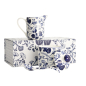 Preview: TDS, Milk Jug & Sugar Bowl with Spoon Flora Japonica Blue/White, Porcelain, 150 ml, Item No. 17454