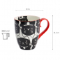 Preview: TDS, Kawaii Glückliche Katze (Lucky Cat) Tasse in Geschenkbox, Schwarze Katze, 380ml, Ø 8,5x10,2cm , Art Nr. 17616