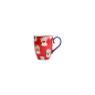 Preview: Mug Kawaii Lucky Cat Classic Red in Gift Box, Porcelain, Ø 8.5 × 10.2 cm, 380 ml, Item No. 17628