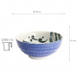 Preview: TDS, Noodle Bowl, Seafood, Ø 19 x 8.5 cm, 1200 ml, Snapper, Blue - Item No. 17792