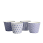 Preview: Teebecher-Set Nippon Blue (Blau/Weiß), 4-tlg., Porzellan, Ø 8,3 × 6,5 cm, 180 ml, Art.-Nr. 17836