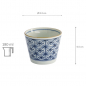 Preview: TDS, Straight Cup, Japan Kosome, Ø 8.3 x 6.5 cm 180 ml, Blue/White, Item No. 17837