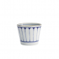 Preview: TDS, Straight Cup, Japan Kikuwari, Ø 8.3 x 6.5 cm 180 ml, Blue/White, Item No. 17839