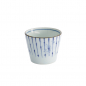 Preview: TDS, Straight Cup, Japan Fukizumi, Ø 8.3 x 6.5 cm 180 ml, Blue/White, Item No. 17841